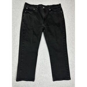 Levis 514 Jeans Mens 36X24 Short Black Straight Leg Denim Levi's Premium Pants